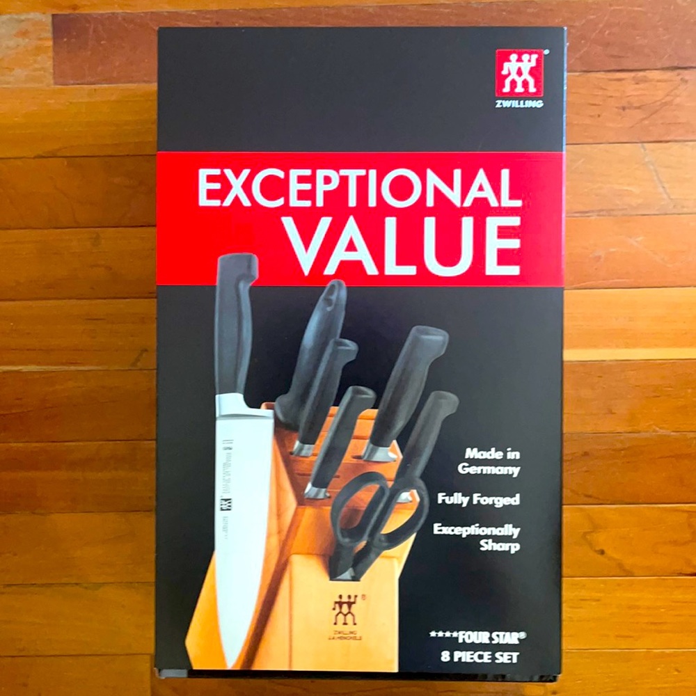 Zwilling four star 8 piece set new in box